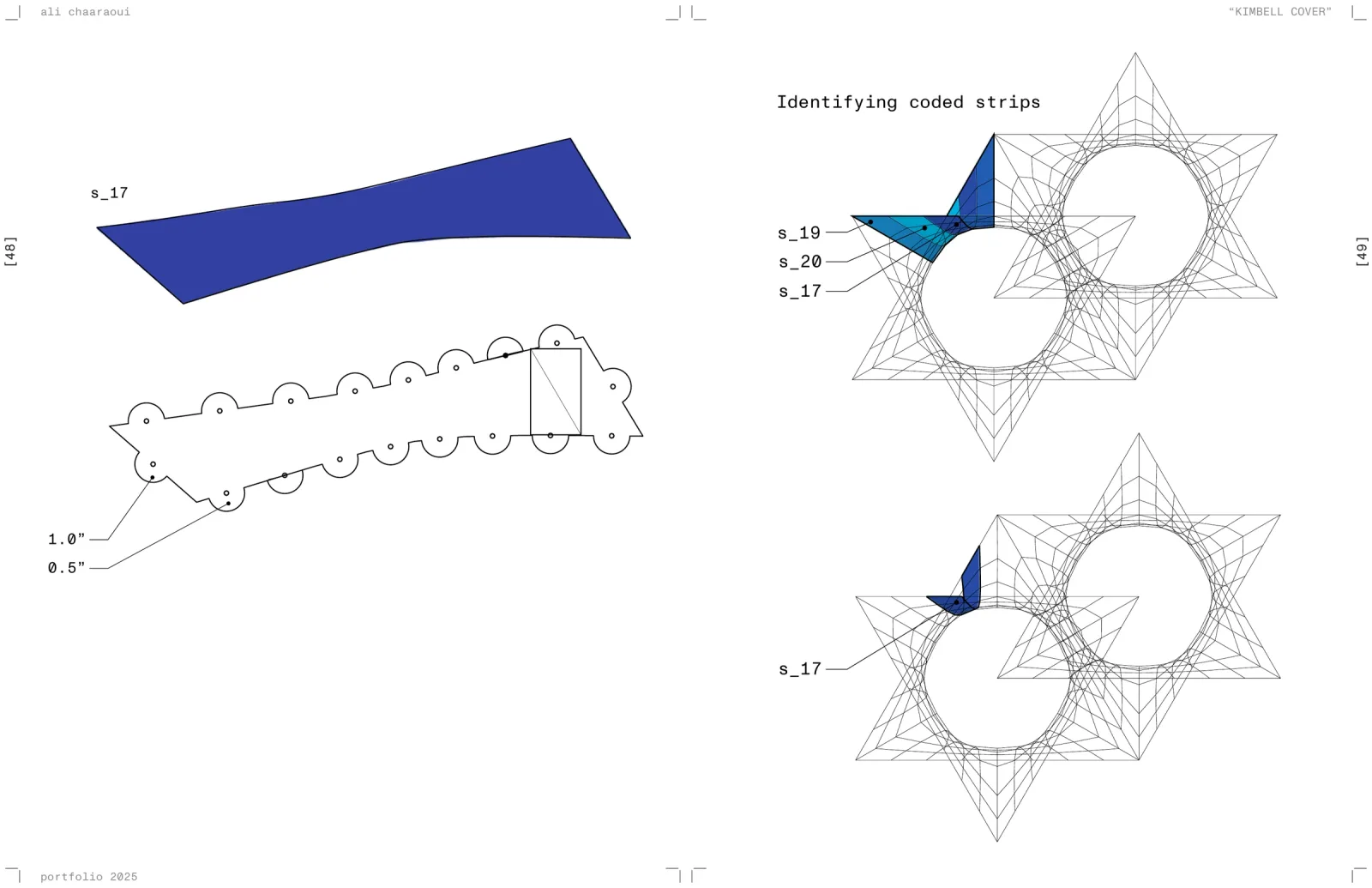 identifying the coded strips