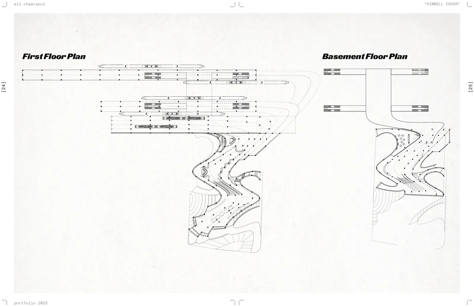 first floor and basement plans